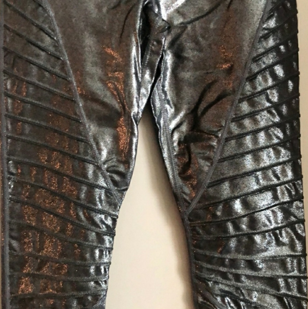 New Carbon 38 Anthracite Moto Leggings